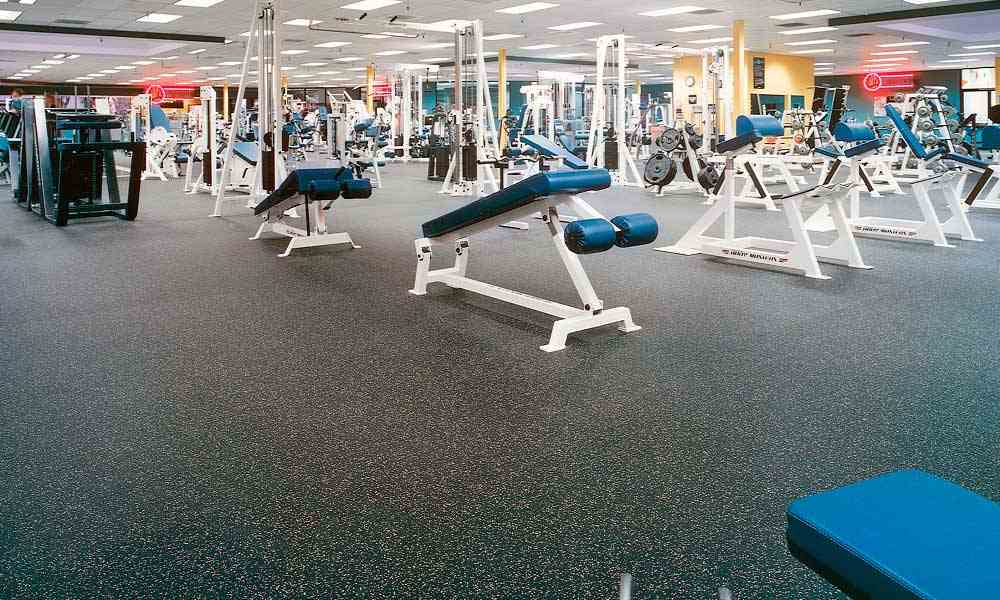 Rubber mat flooring Installation