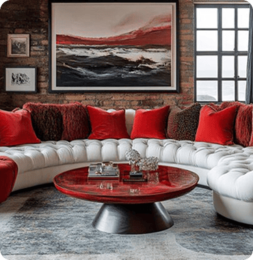 Sophisticated Majlis furniture Abu Dhabi style