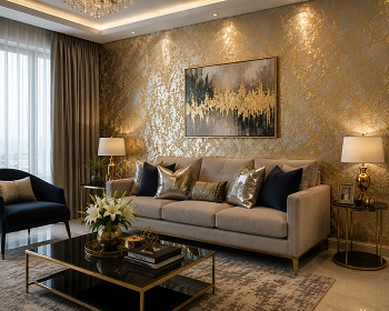 Metallic and Foil Wallpaper