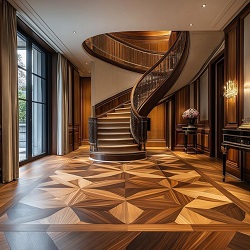 Heatwood Parquet flooring in Villa of Abu Dhabi