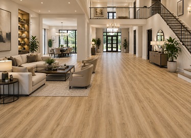 Luxury vinyl flooring living room Abu Dhabi