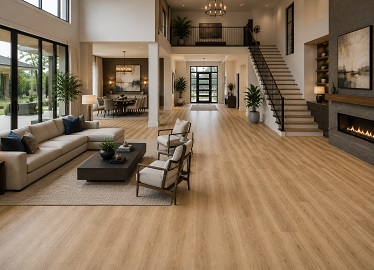 Modern wood flooring interior Abu Dhabi