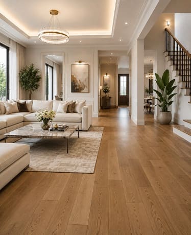 straight plank parquet pattern in vill of Abu Dhabbi
