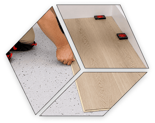 vinyl flooring installation in Abu Dhabi bedroom