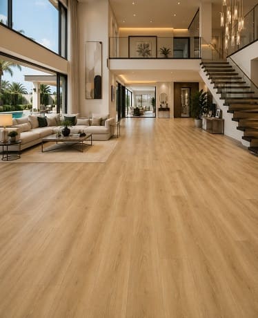 vinyl plank flooring in Abu Dhabi home