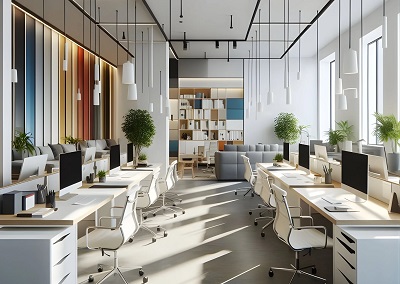 Luxury renovated and decorated Office interior