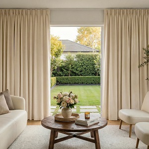 Beige color Blackout curtains