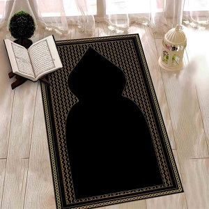 Black color Mosque Carpet