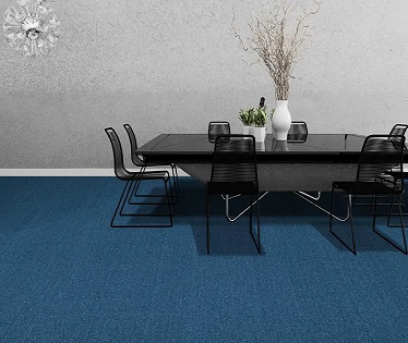 Blue Wall to wall carpet for bedroom in Dubai