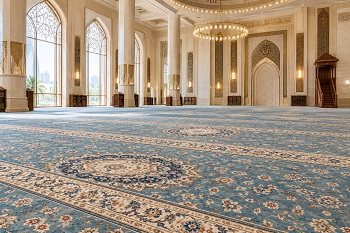 Floral & Medallion Carpets in mosque