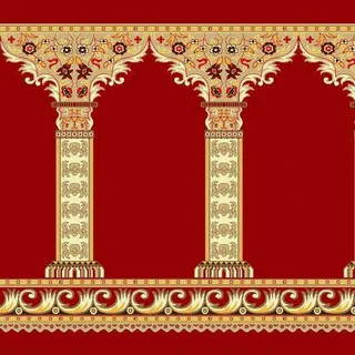 Red Color Mosque carpet