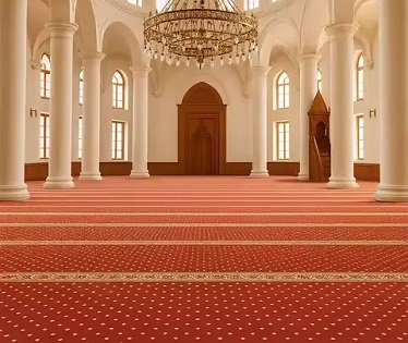 Red carpet in Luxury Mosque