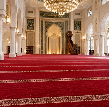 Red carpet in Mosque