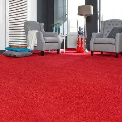 Scarlet red color carpet