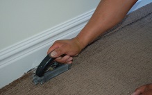 Wall to wall carpet installation trimming Abu Dhabi