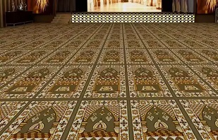 geometric pattern carpet
