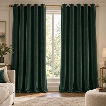 Forest Green Curtains