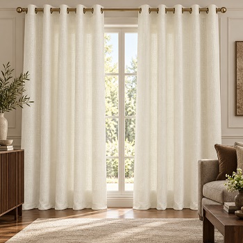 Ivory Sheer Curtains