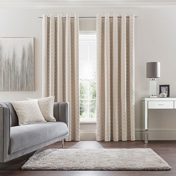 Living room eyelet curtains