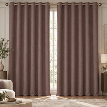 Taupe Brown Curtains